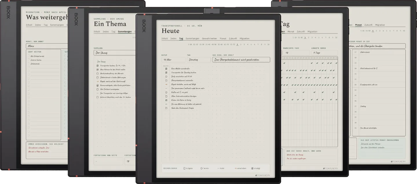 The Planner · Logbuch-System