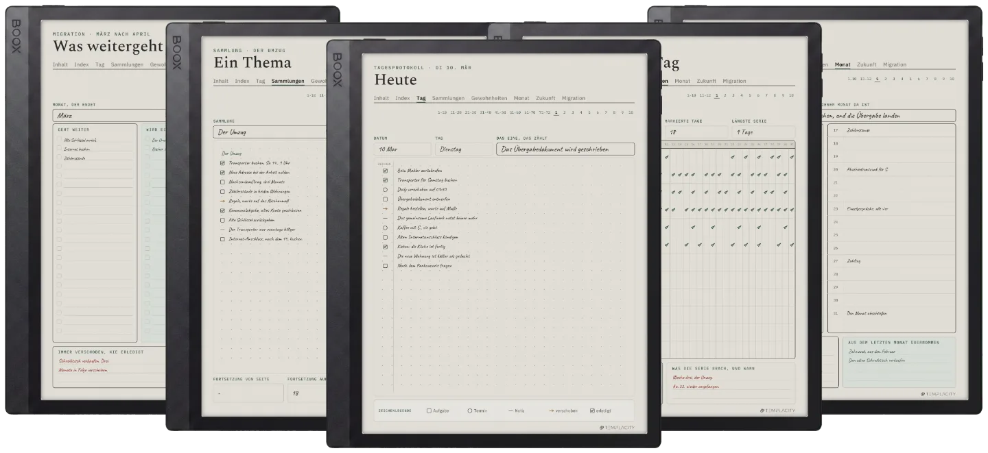The Planner · Logbuch-System