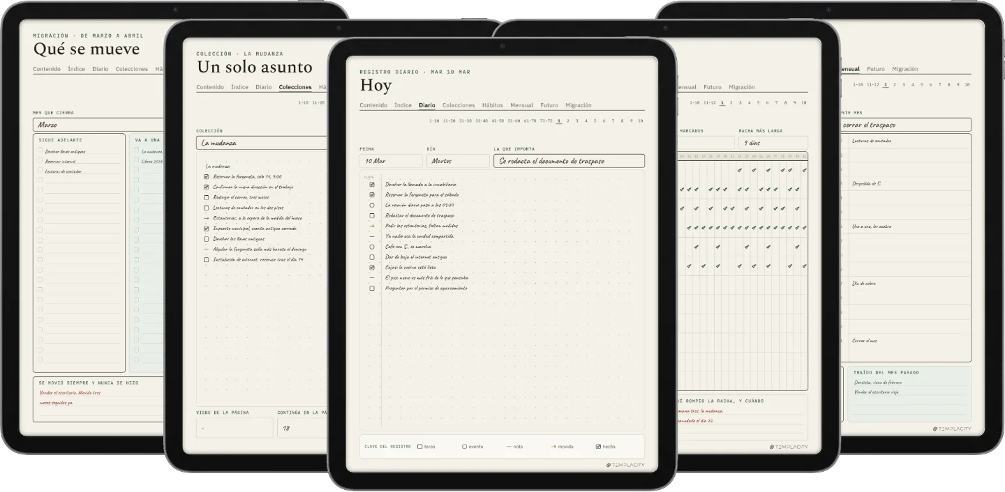 El sistema de cuaderno de registro