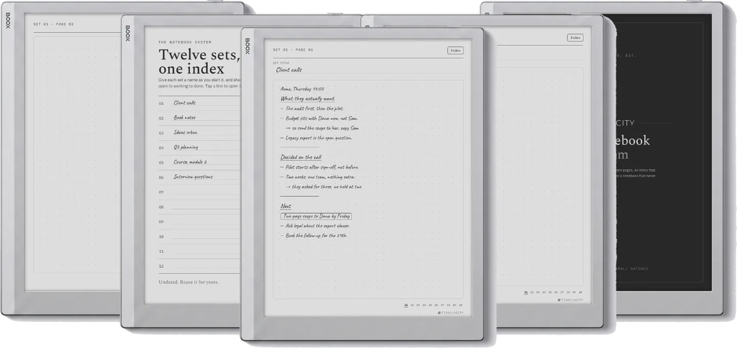 The Notebook System
