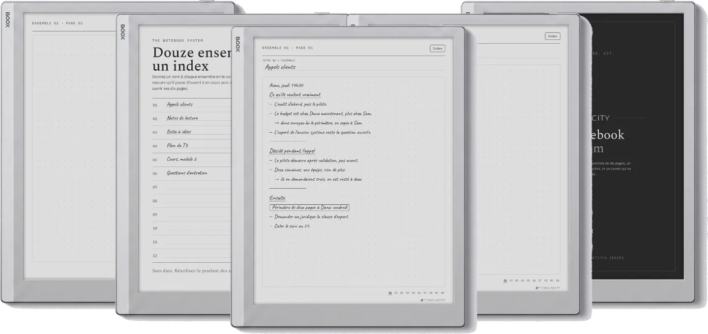 The Planner · Notebook System
