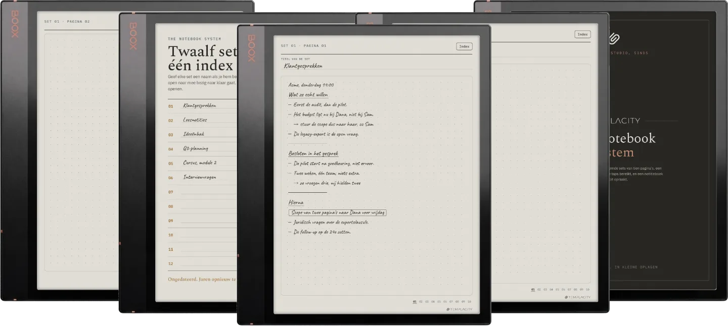The Planner · Notebook System