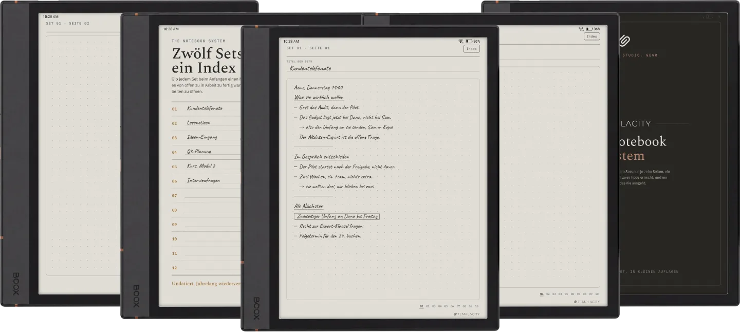 Das Notizbuch-System