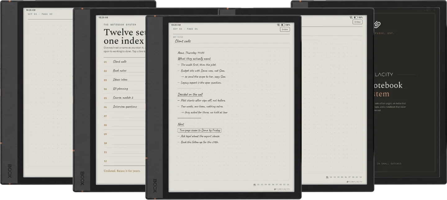 The Notebook System