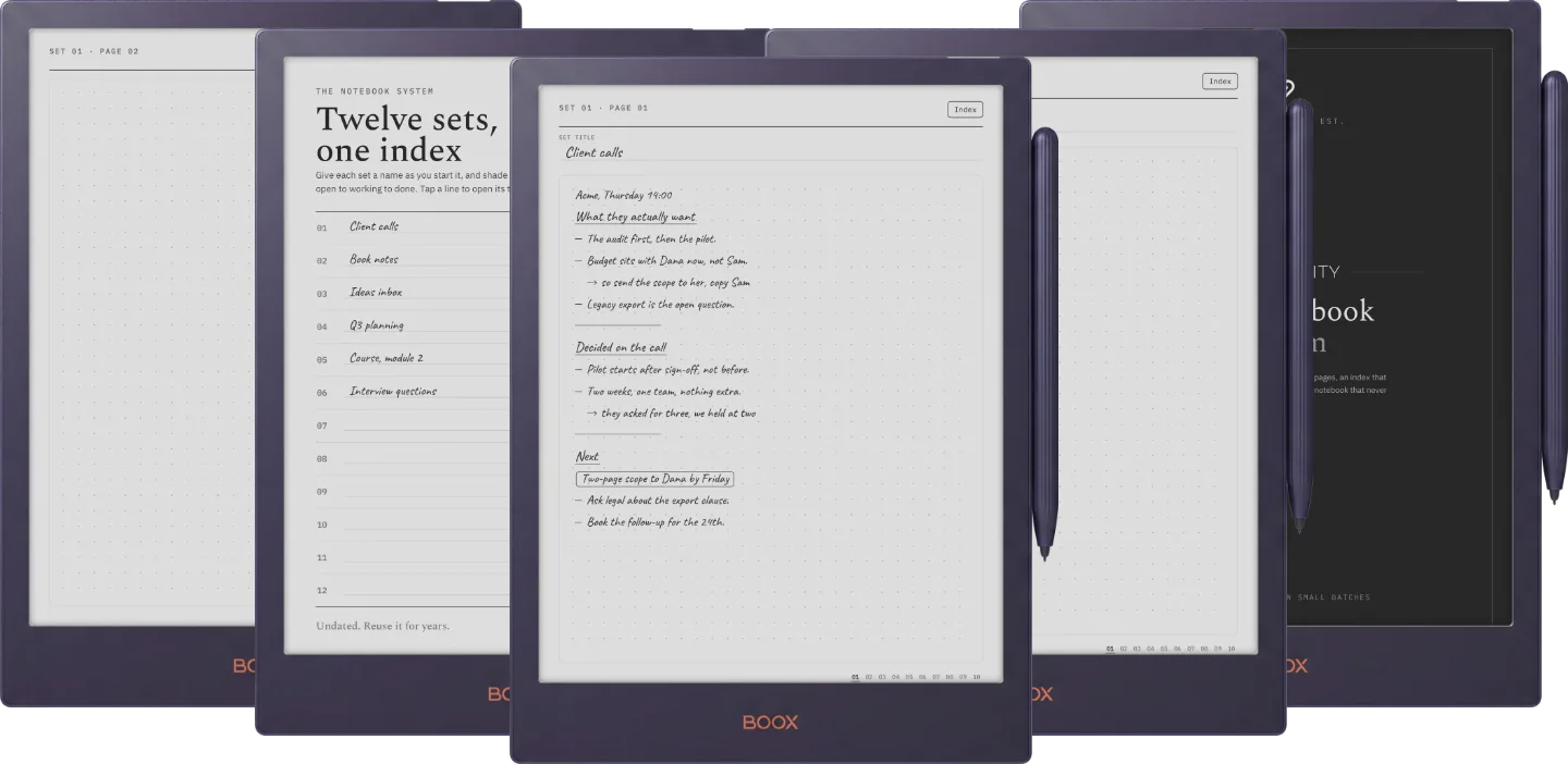 The Planner · Notebook System