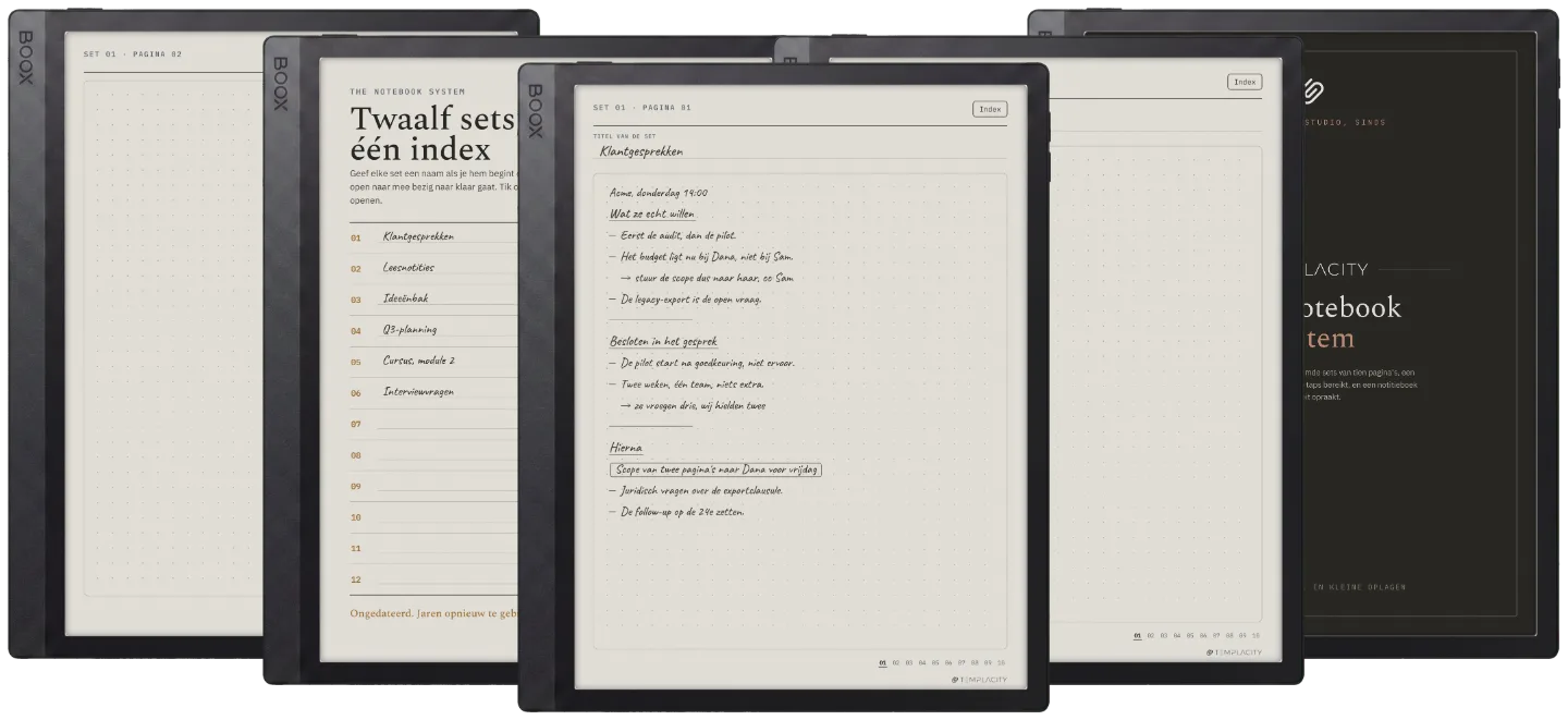 The Planner · Notebook System