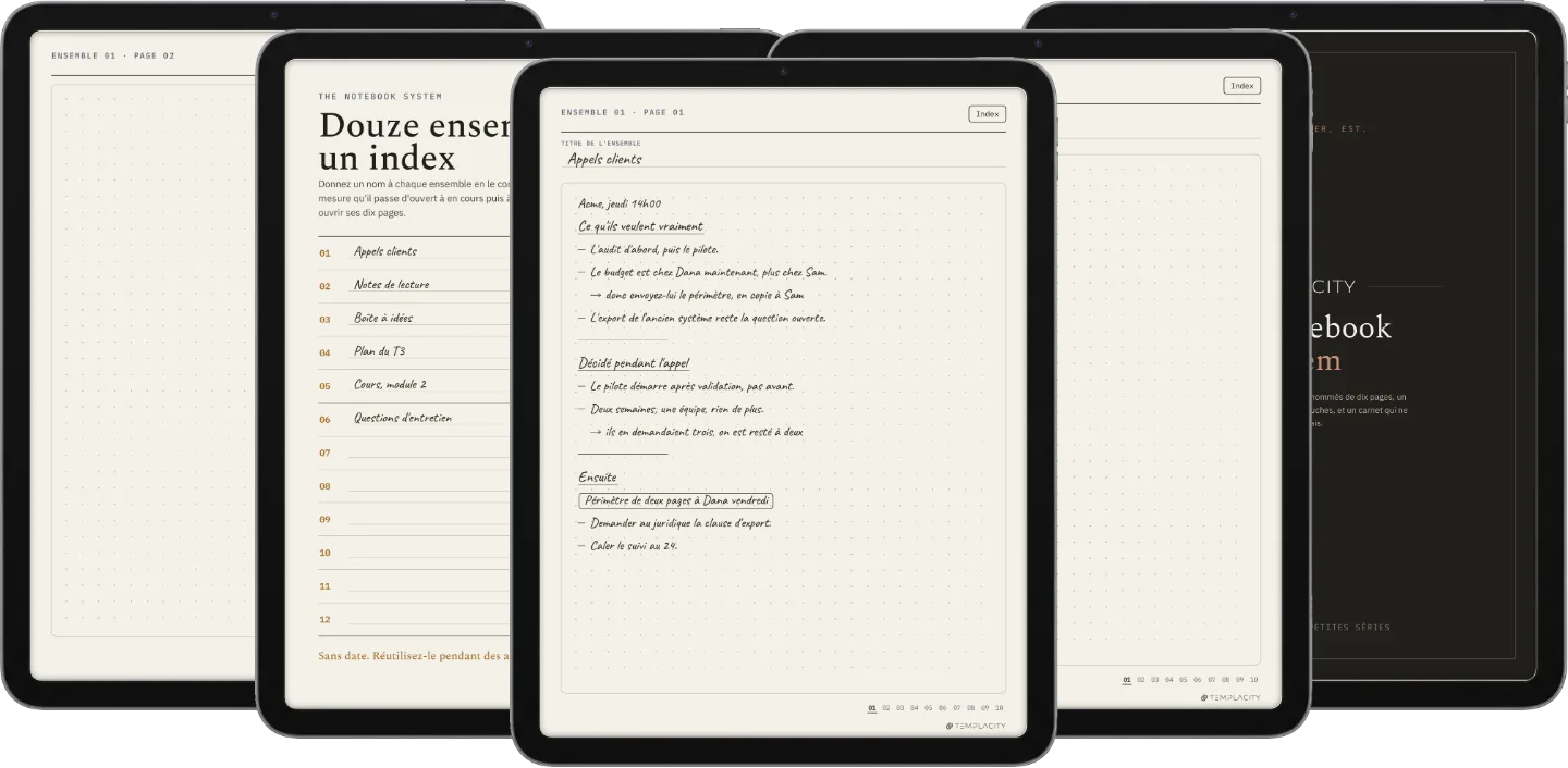 The Planner · Notebook System