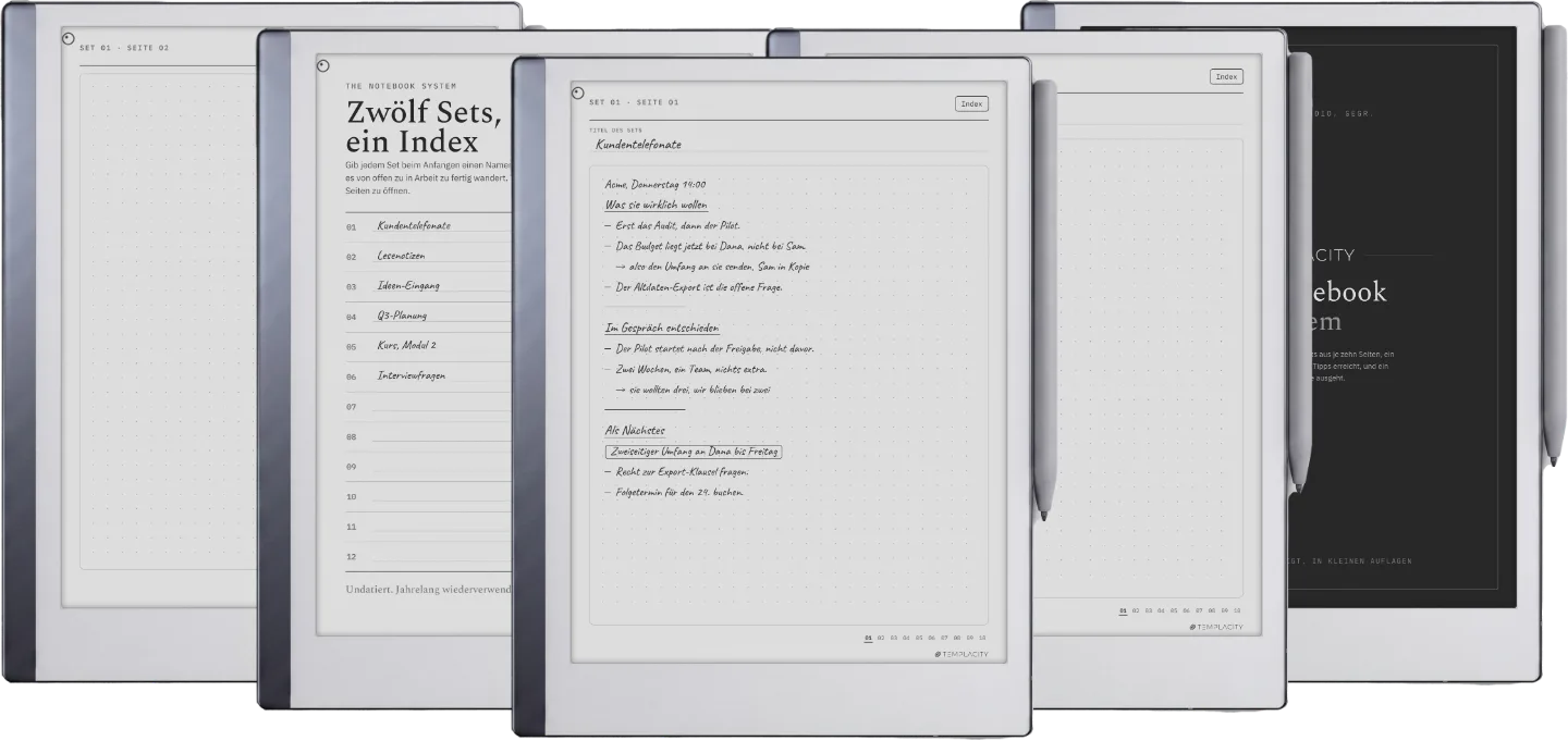 Das Notizbuch-System