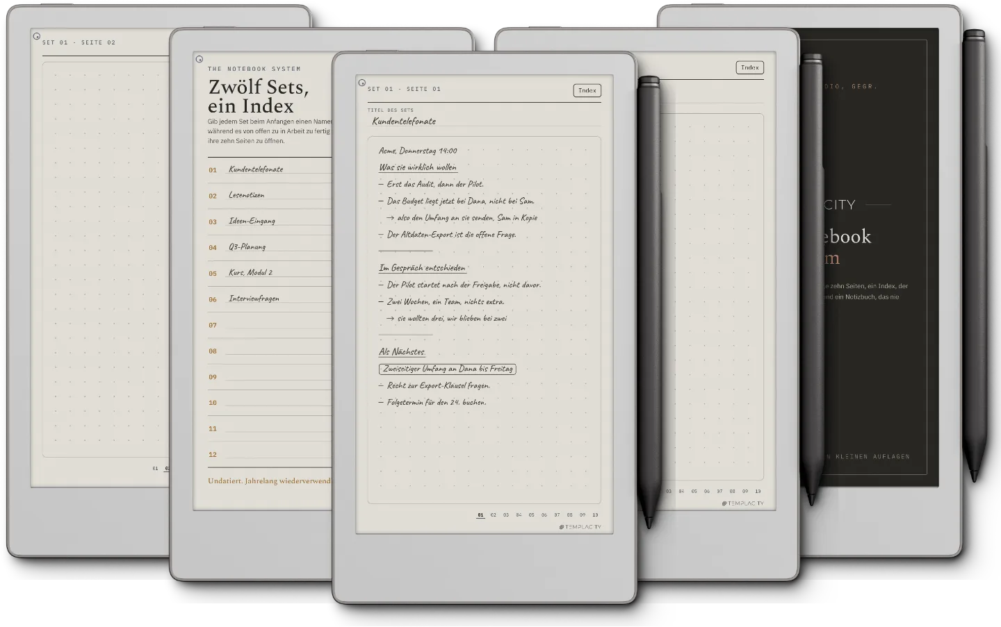 Das Notizbuch-System