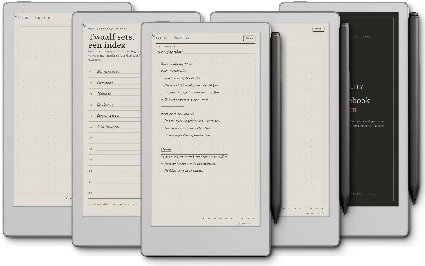 The Planner · Notebook System