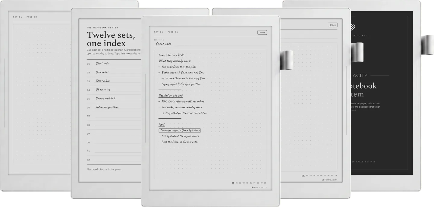 The Notebook System