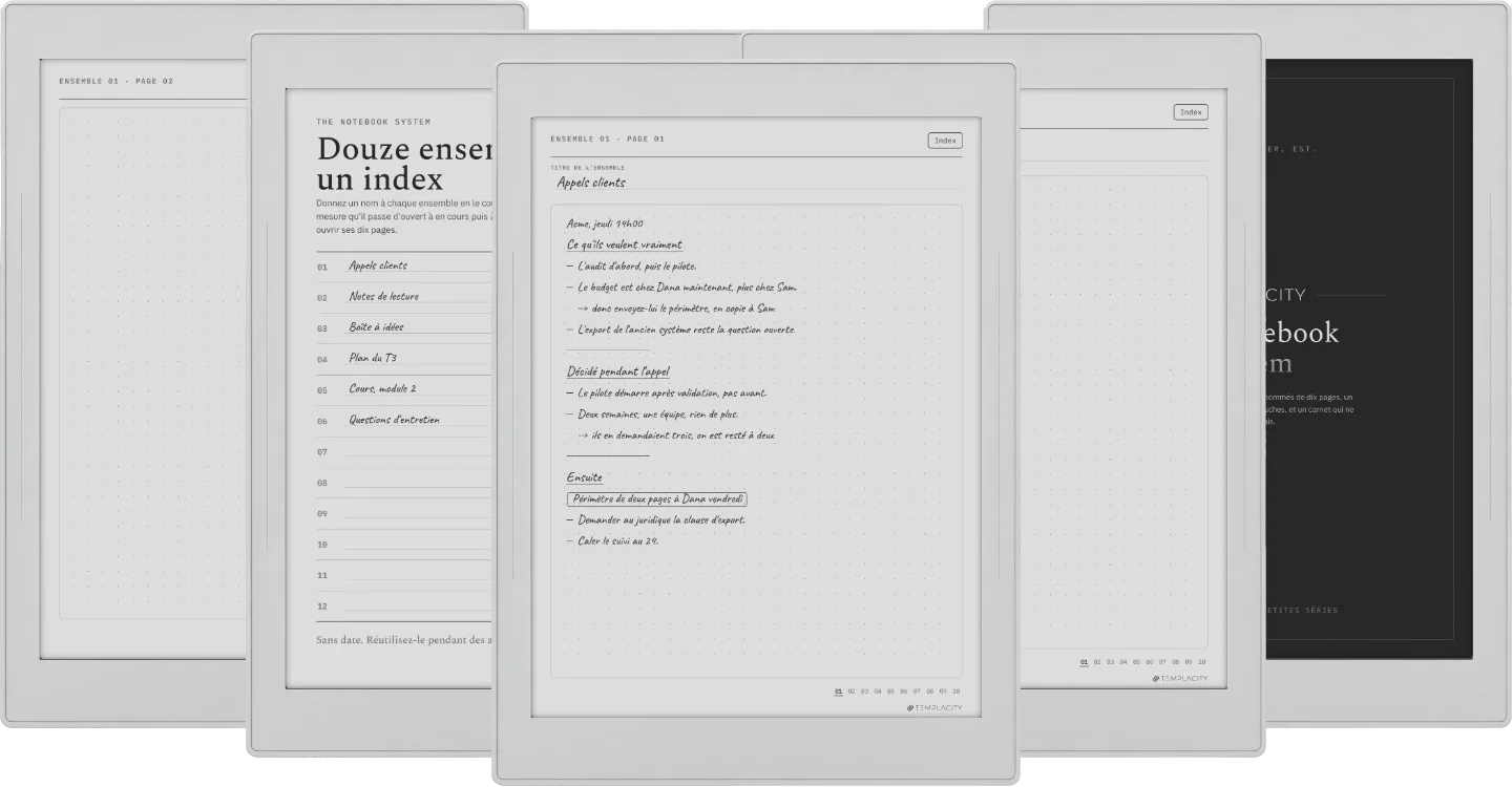 The Planner · Notebook System