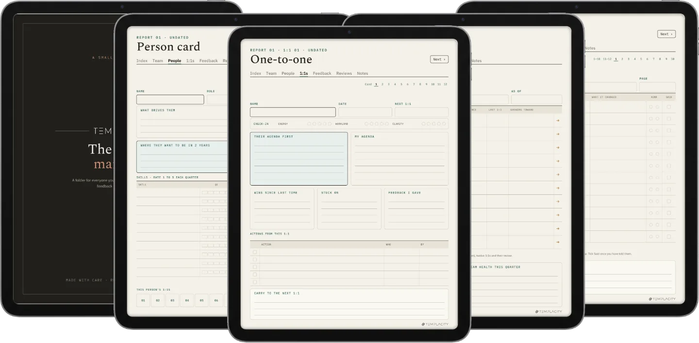 People Manager Planner
