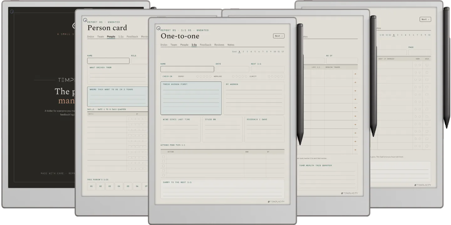 People Manager Planner
