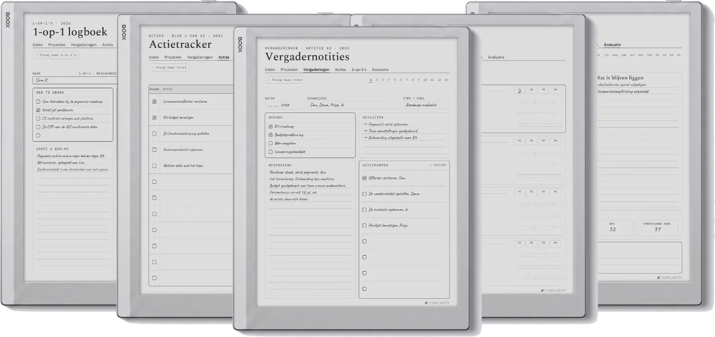 The Planner · Werk
