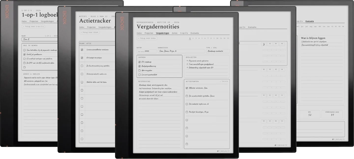 The Planner · Werk