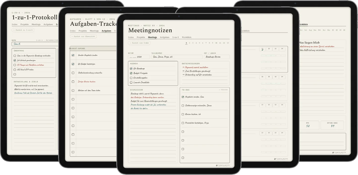 Digitaler Arbeitsplaner