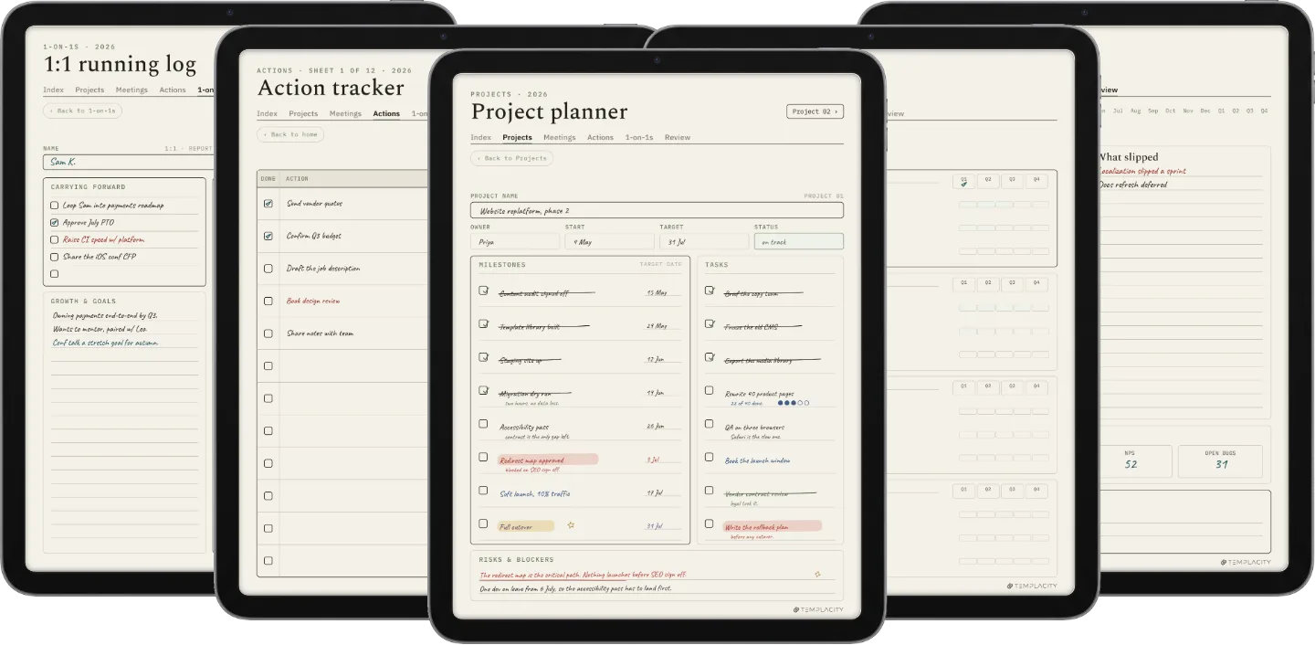 The Planner · Work