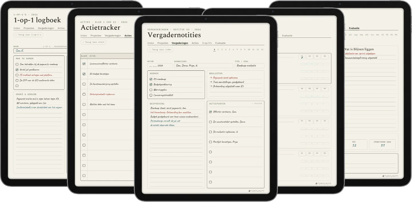 The Planner · Werk