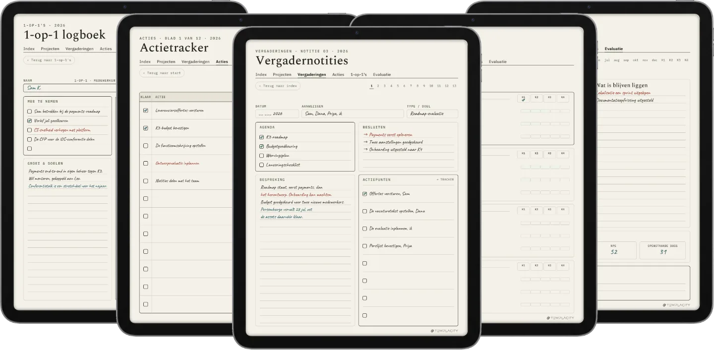The Planner · Werk