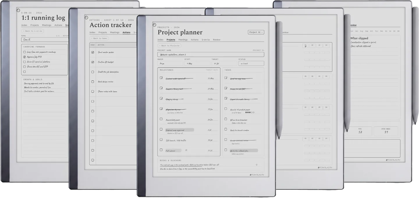 The Planner · Work