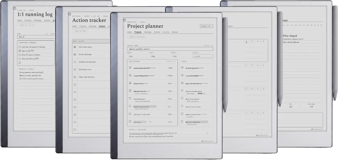 The Planner · Work
