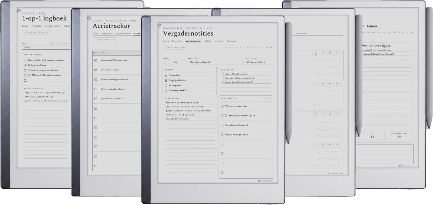 The Planner · Werk