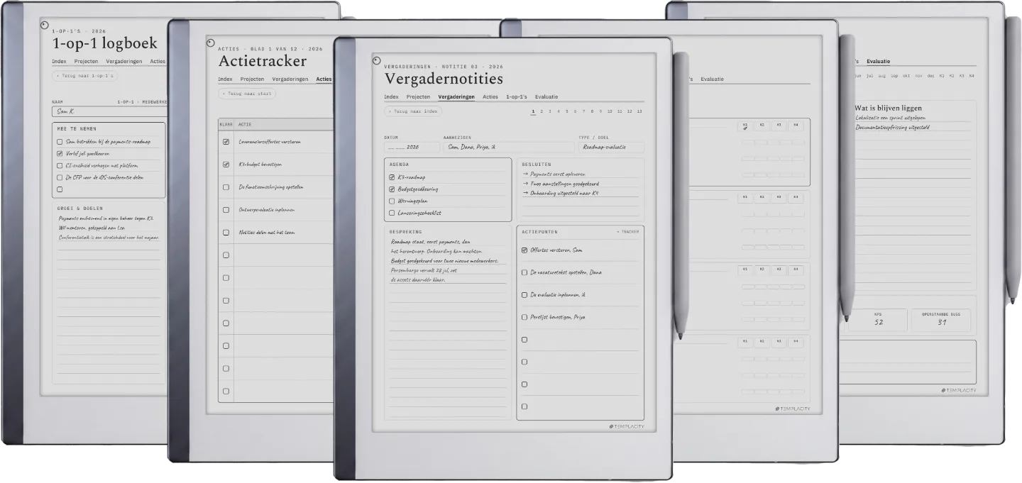 The Planner · Werk