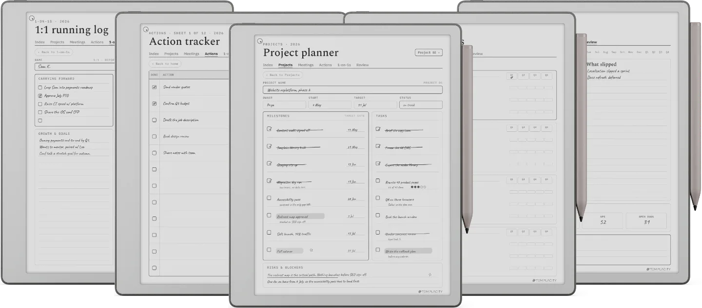 The Planner · Work