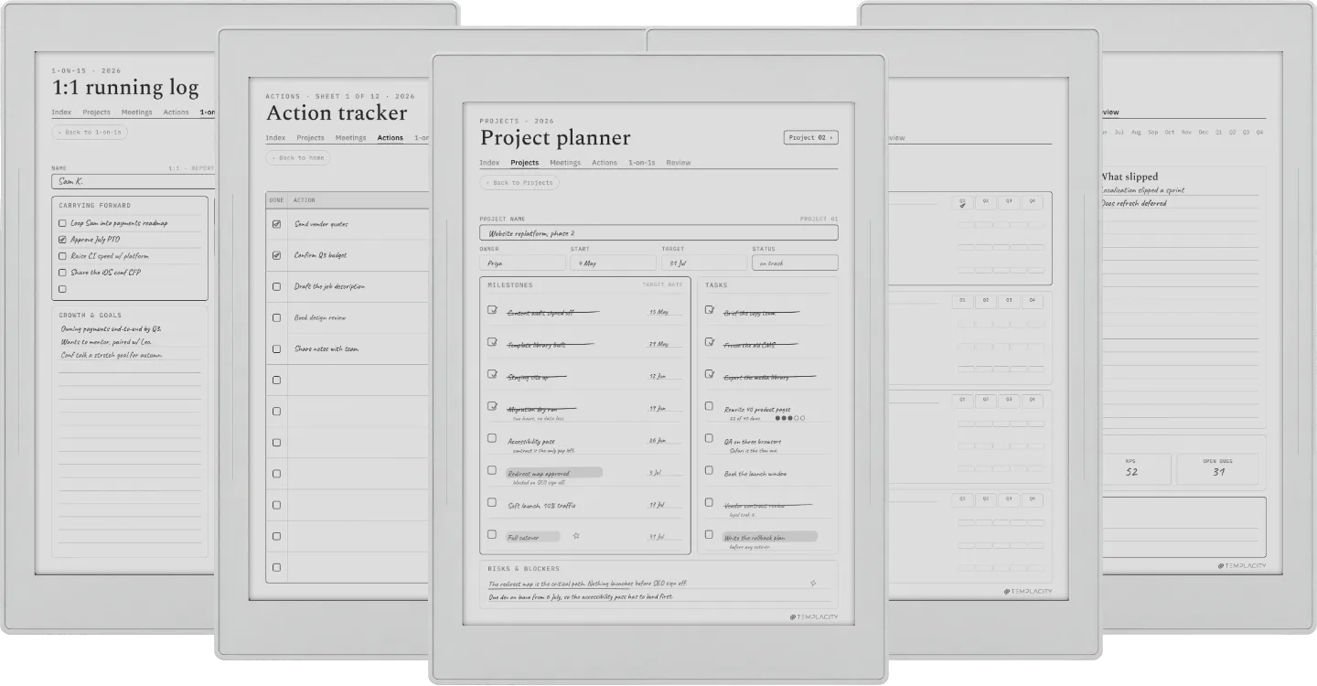 The Planner · Work