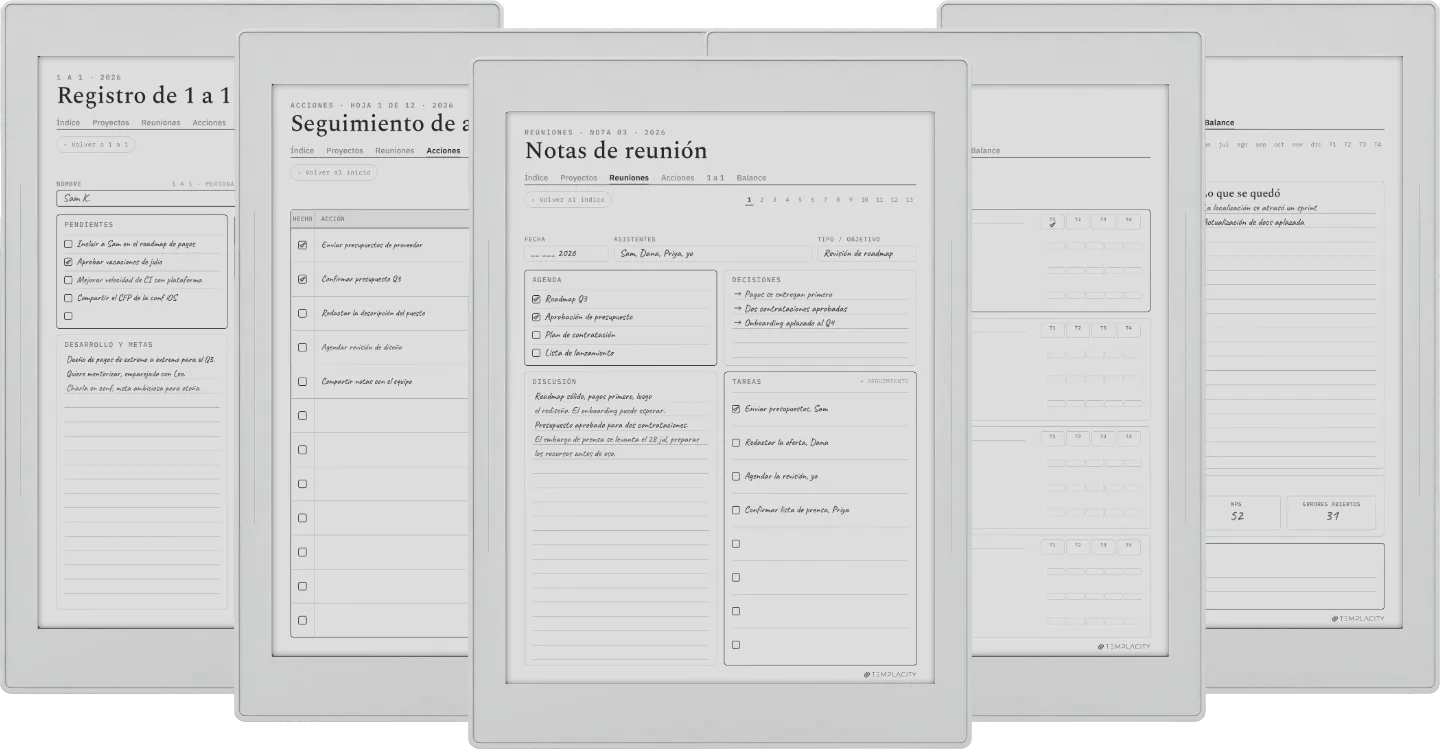 The Planner · Trabajo