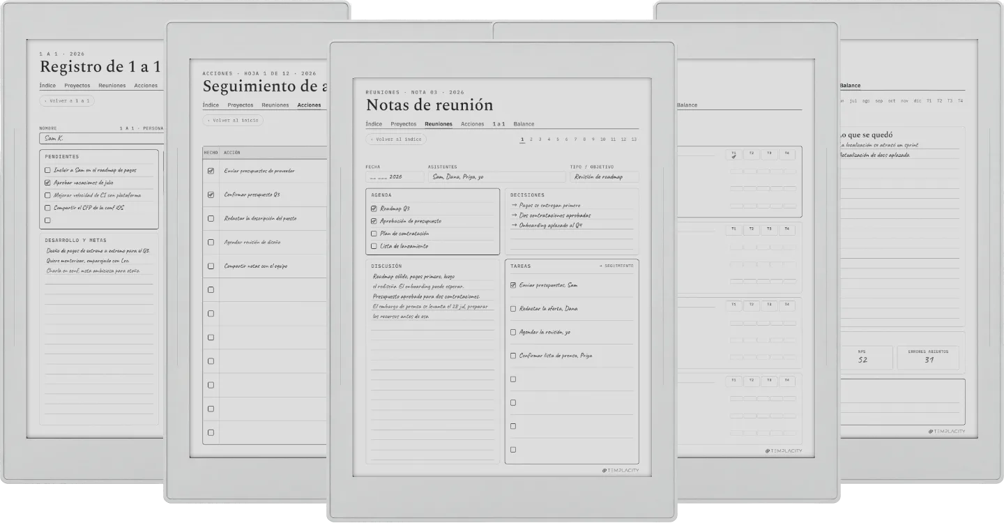 The Planner · Trabajo
