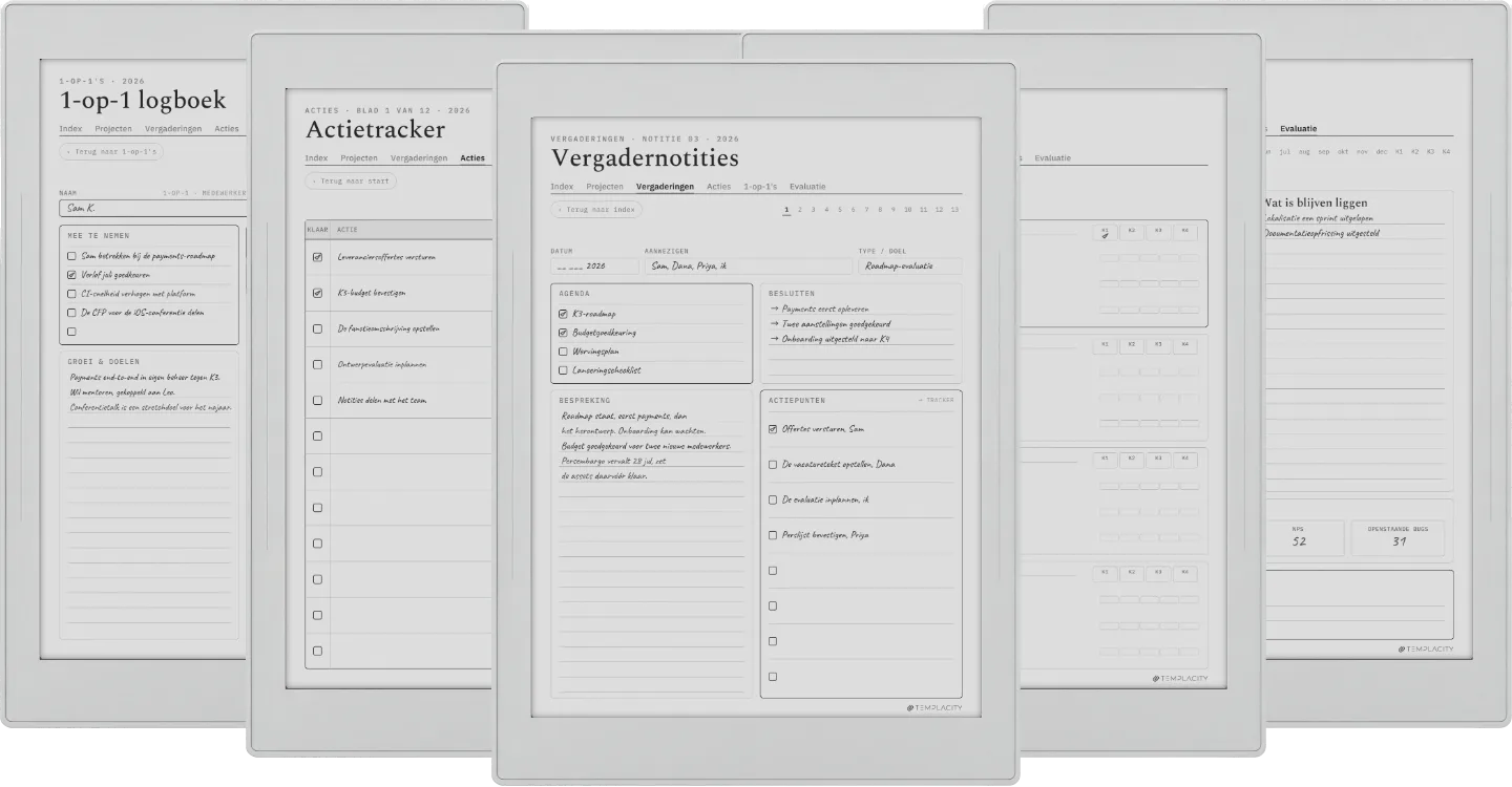 The Planner · Werk
