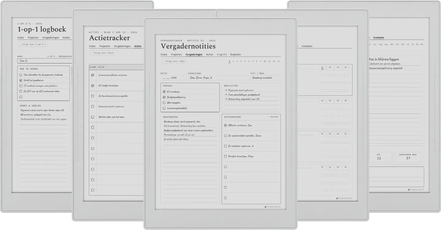 The Planner · Werk