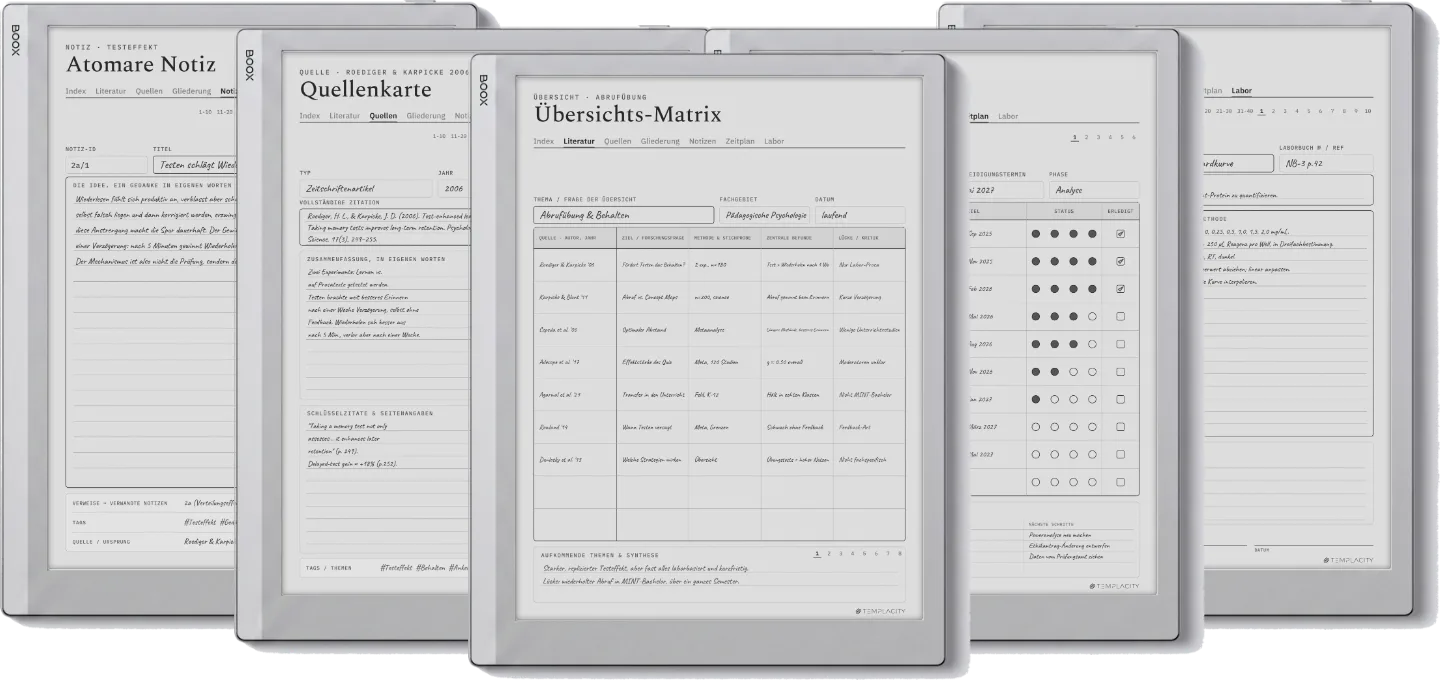 The Planner · Forschung