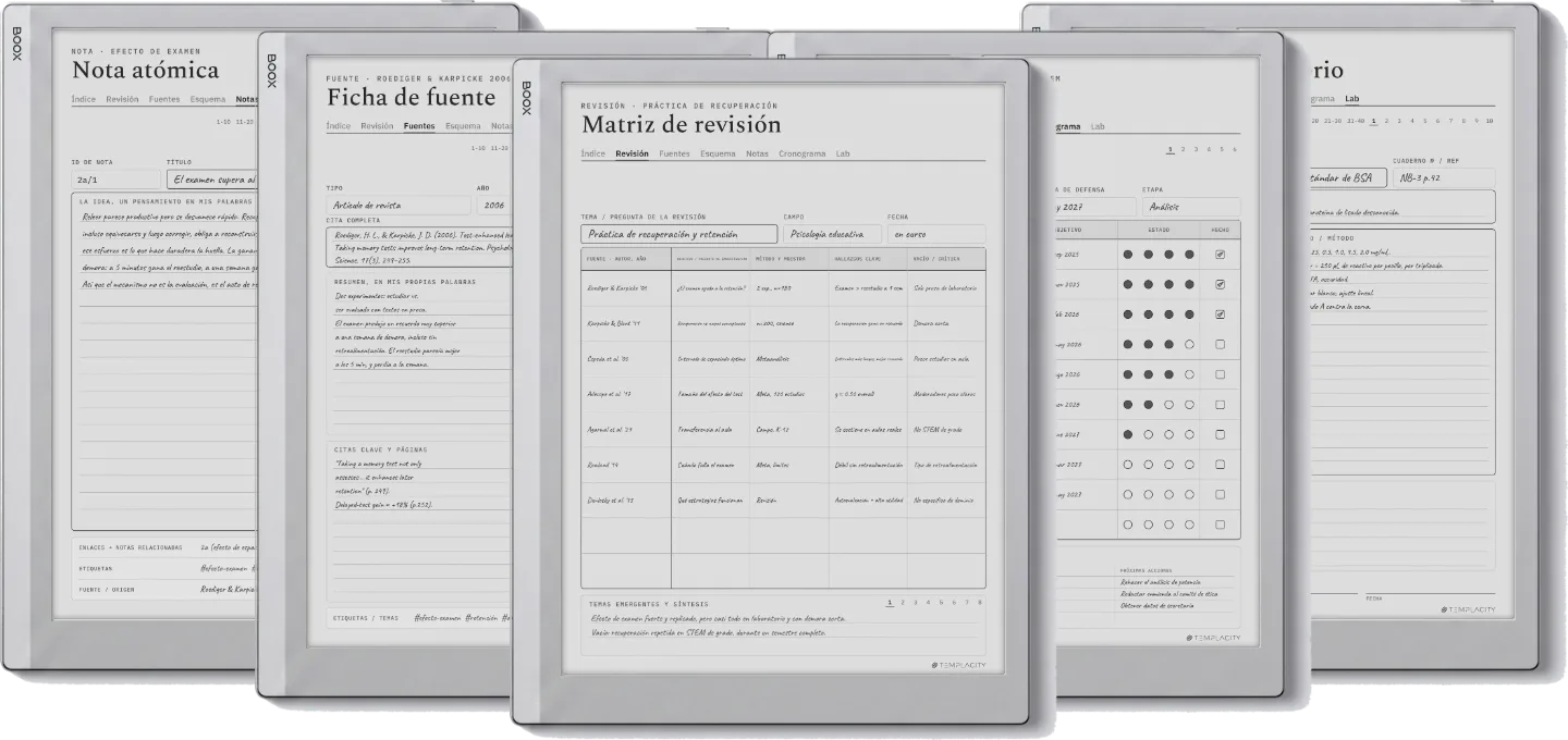 The Planner · Investigación
