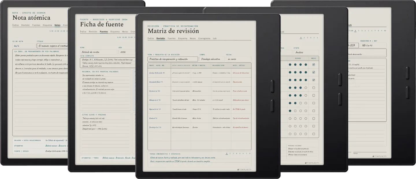 The Planner · Investigación