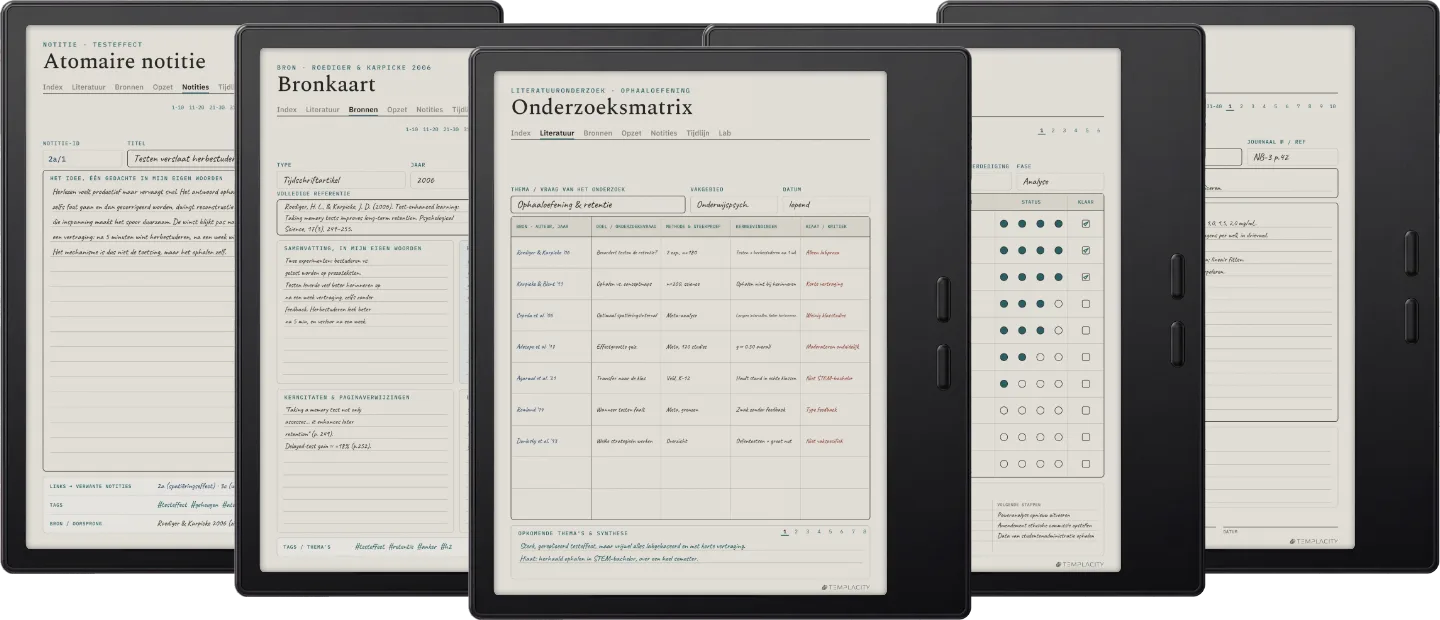 The Planner · Onderzoek