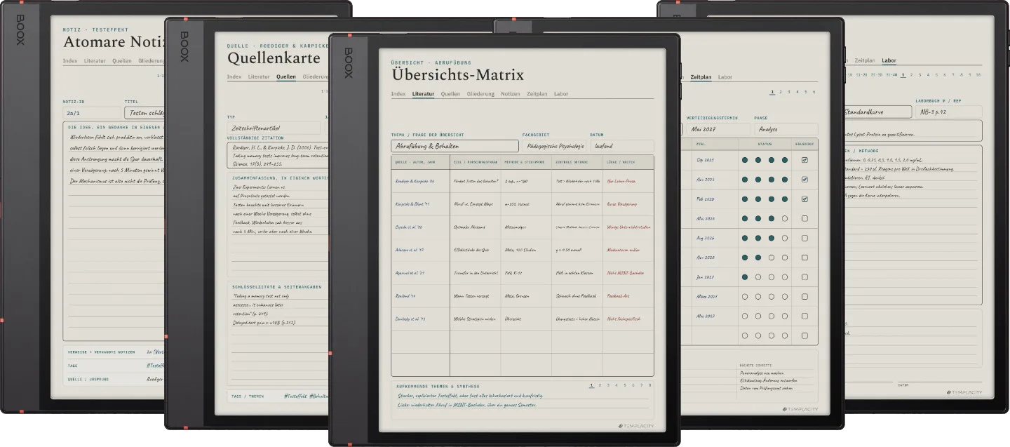 The Planner · Forschung