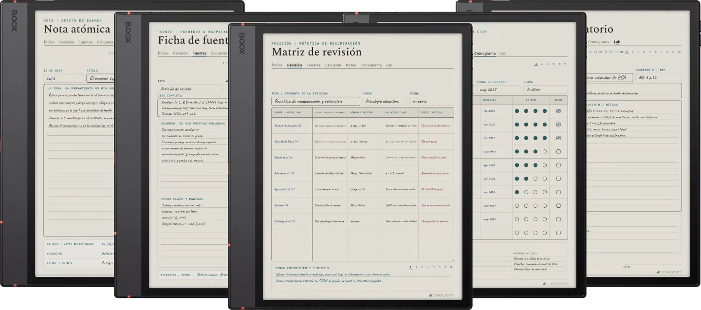 The Planner · Investigación