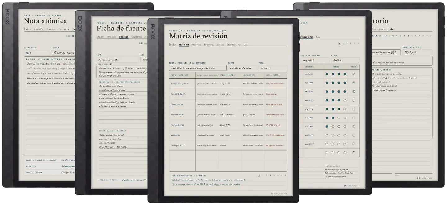 The Planner · Investigación