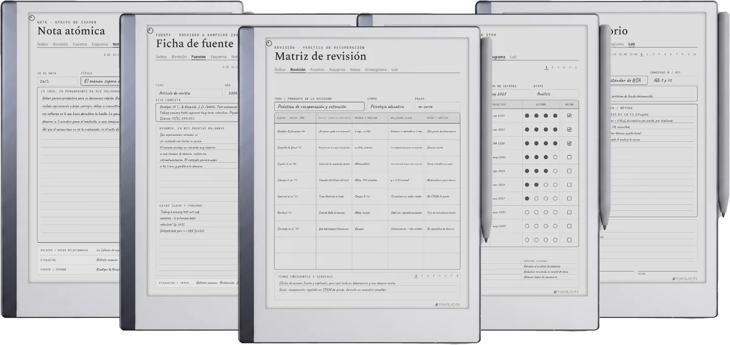 The Planner · Investigación