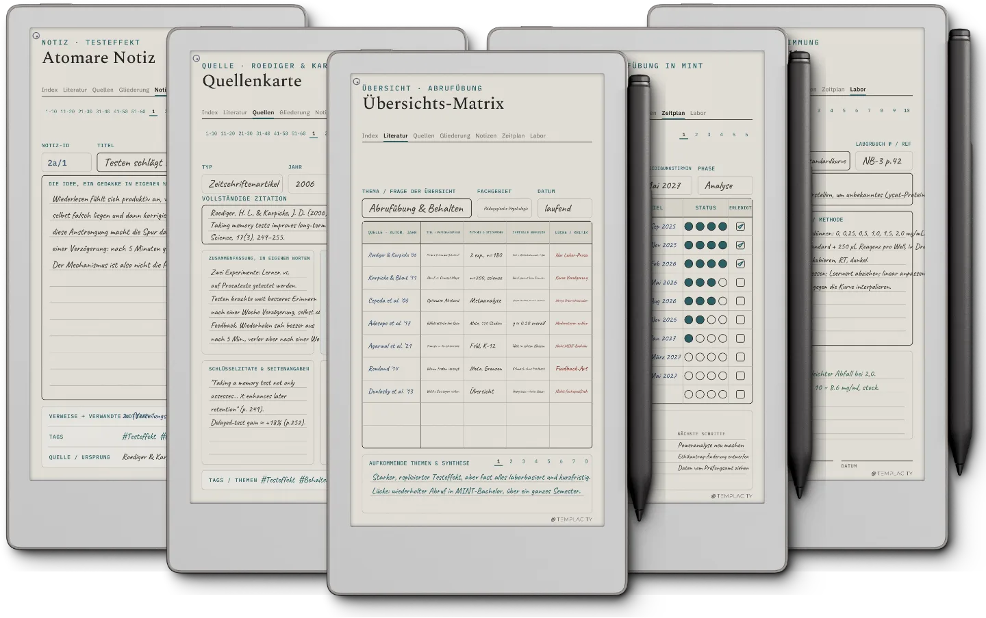 The Planner · Forschung