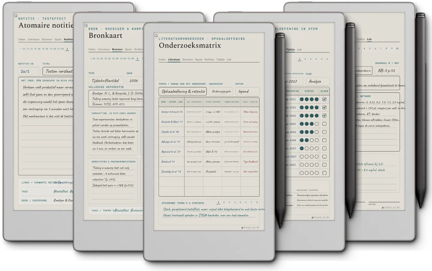 The Planner · Onderzoek