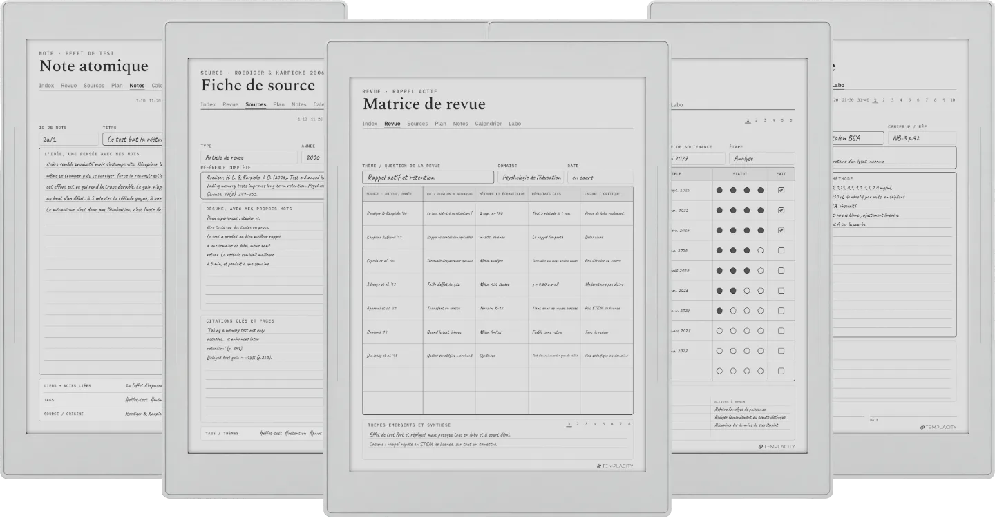 The Planner · Recherche