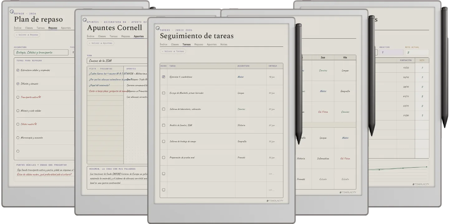 Planner digital para estudiantes