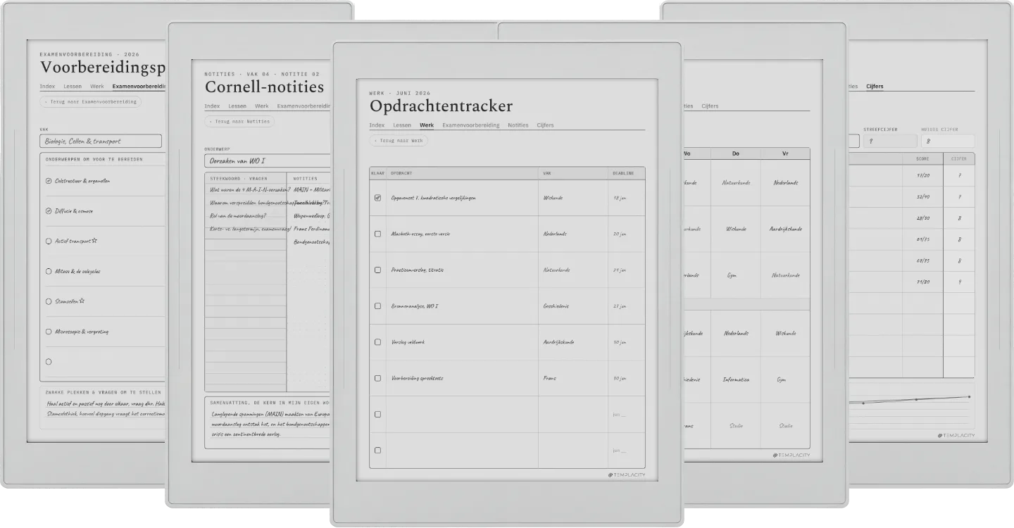 Digitale studentenplanner