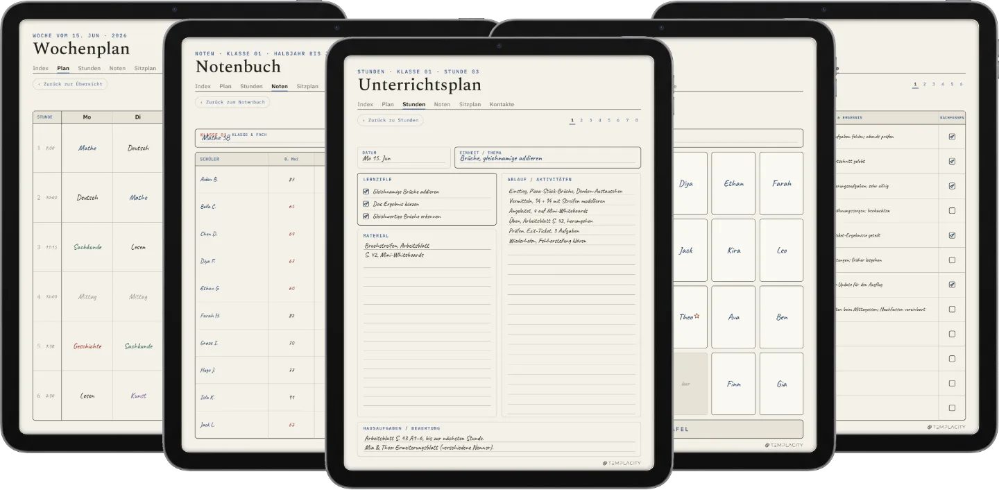 Digitaler Lehrerplaner