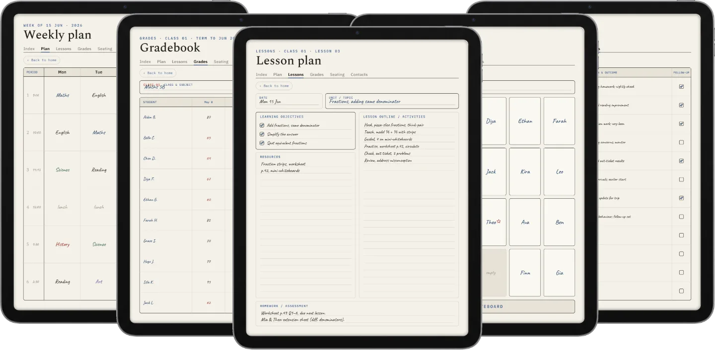 Digital Teacher Planner