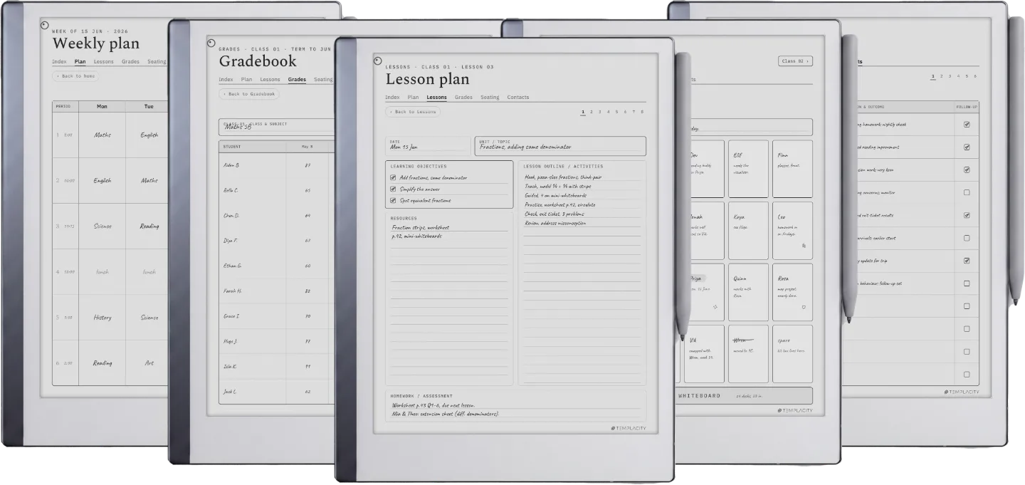 Digital Teacher Planner